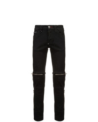 Philipp Plein Zipped Skinny Jeans