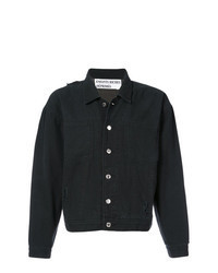 Black Ripped Shirt Jacket