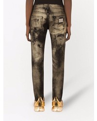 Dolce & Gabbana Acid Wash Slim Fit Jeans