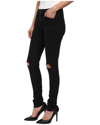 Mavi Jeans Adriana In Black Ripped Super