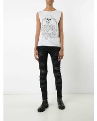 R13 Alison Patch Skinny Jeans