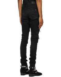 Amiri Black Bandana Thrash Jeans