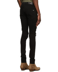 Amiri Black Mx1 Microsuede Jeans