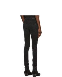 Amiri Black Slit Knee Jeans