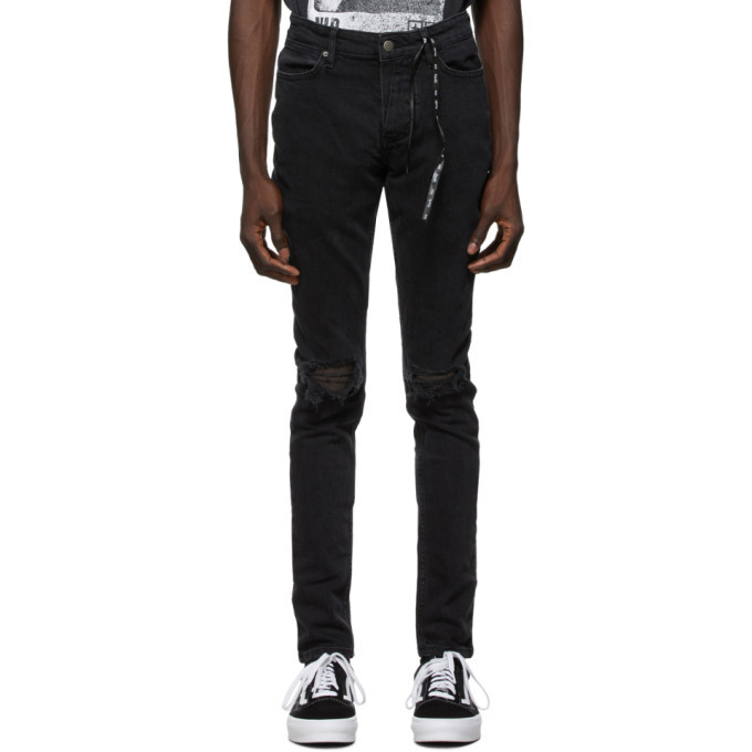 Ksubi Black Van Winkle Jeans, $220 | SSENSE | Lookastic