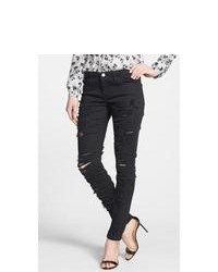 BLANKNYC Shredded Skinny Jeans
