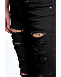 Boohoo Evie Low Rise Extreme Shredded Skinny Jeans