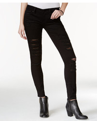 Lucky Brand Charlie Ripped Skinny Black Wash Jeans