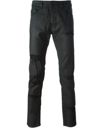 Diesel Black Gold Distressed Coated Skinny Jeans, | farfetch.com | Lookastic