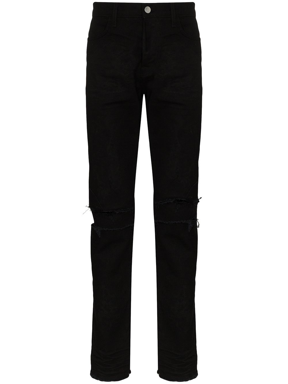 424 Distressed Look Straight Leg Jeans, $214 | farfetch.com | Lookastic