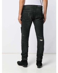 Balmain Distressed Patchwork Jeans