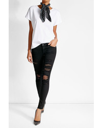 ag black ripped jeans