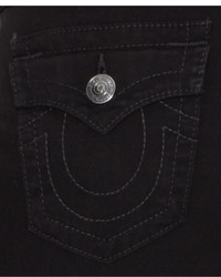 True Religion Distressed Skinny Jeans Super Vixen Black Distroyed Wash