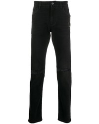 Dolce & Gabbana Embroidered Crest Slim Fit Jeans