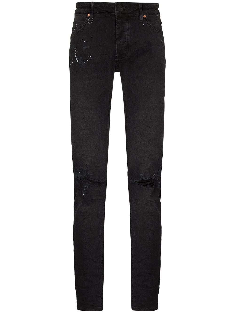 Neuw Iggy Paint Splatter Effect Distressed Jeans, $234 | farfetch.com ...