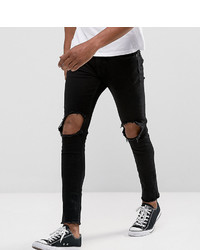 open knee ripped jeans