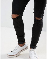 Just Junkies Max Super Skinny Jeans With Knee Rips