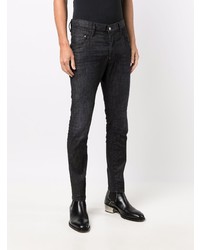 DSQUARED2 Leather Patch Slim Fit Jeans