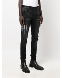 Amiri Logo Embroidered Skinny Jeans