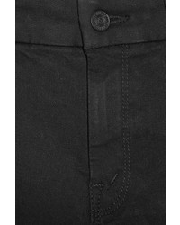 Mother Looker Distressed Mid Rise Skinny Jeans Black