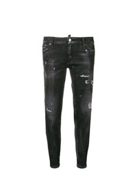 Dsquared2 Low Rise Ripped Skinny Jeans