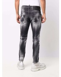 DSQUARED2 Mid Rise Bleached Skinny Jeans