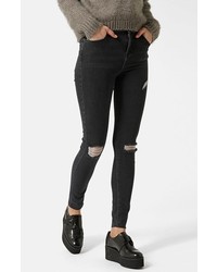 Topshop Moto Jamie Ripped Ankle Skinny Jeans