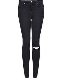 Topshop Moto Ripped Low Rise Leigh Jeans