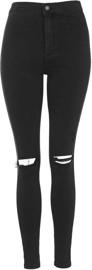 black ripped skinny jeans topshop