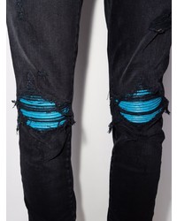 Amiri Mx1 Cracked Paint Skinny Jeans