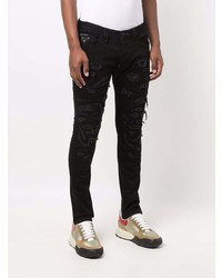 Philipp Plein New Skinny Fit Destroyed Jeans