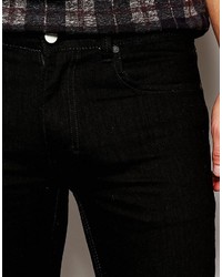 Religion Noize Skinny Fit Black Jeans With Rips