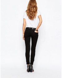 Tripp Nyc Low Rise Skinny Jeans With Rips Distressing