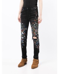 Amiri Paint Splatter Skinny Jeans