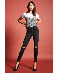 Forever 21 Sculpted High Rise Skinny Jeans