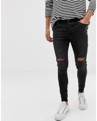 Brave Soul Skinny Jeans With Ripped Knees