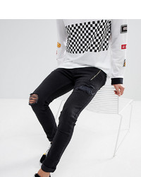 Just Junkies Skinny Jeans With Studs And Zip