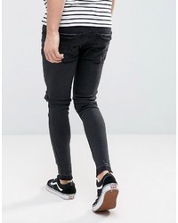 Brave Soul Skinny Knee Ripped Jean With Raw Edge