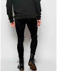 Reclaimed Vintage Super Skinny Jeans With Extreme Distressing