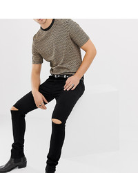 Heart & Dagger Super Skinny Jeans With Knee Rips