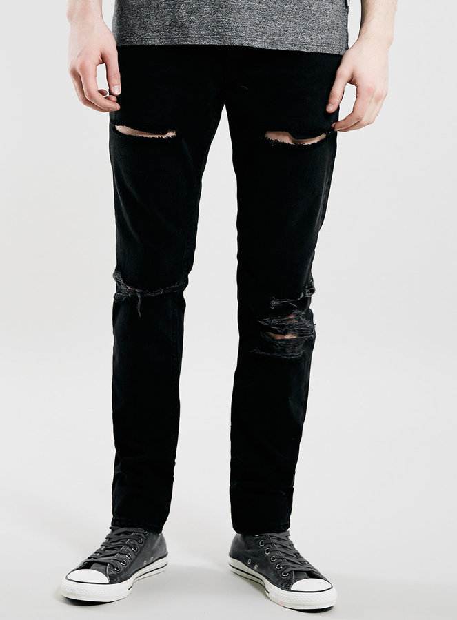 topman black skinny jeans
