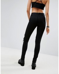Tripp Nyc Ripped Mid Rise Skinny Jeans