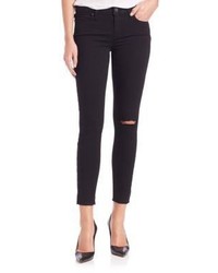 Paige Verdugo Distressed Cropped Skinny Jeans
