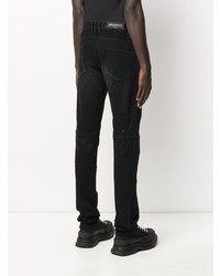 Balmain Zipped Details Slim Fit Jeans