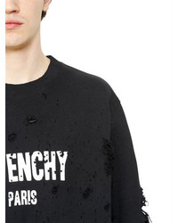Givenchy Cuban Destroyed Cotton Sweatshirt