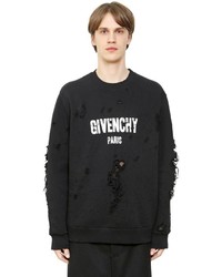 Givenchy Cuban Destroyed Cotton Sweatshirt