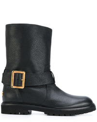 Bally Textured Buckle Boots
