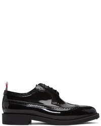 Thom Browne Black Rubber Classic Longwing Brogues