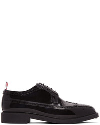 Thom Browne Black Rubber Longwing Brogues