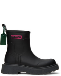 Off-White Black Logo Sponge Boots